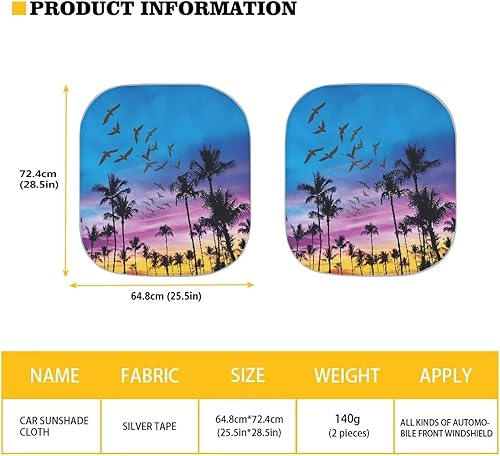 Miniatura 10 de LedBack Parasol plegable para ventana delantera de automóvil, con bandera estadounidense, caballo, para evitar los rayos UV, parasol para SUV,