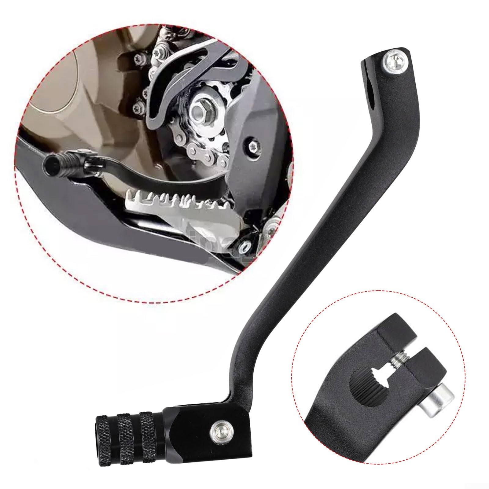 Levier de changement de vitesse pour motos tout-terrain YZ80 YZ85 YZ125 YZ250 TTR90 CB125 CB250 CRF250R CRF250X CRF450R Noir Alliage d'aluminium
