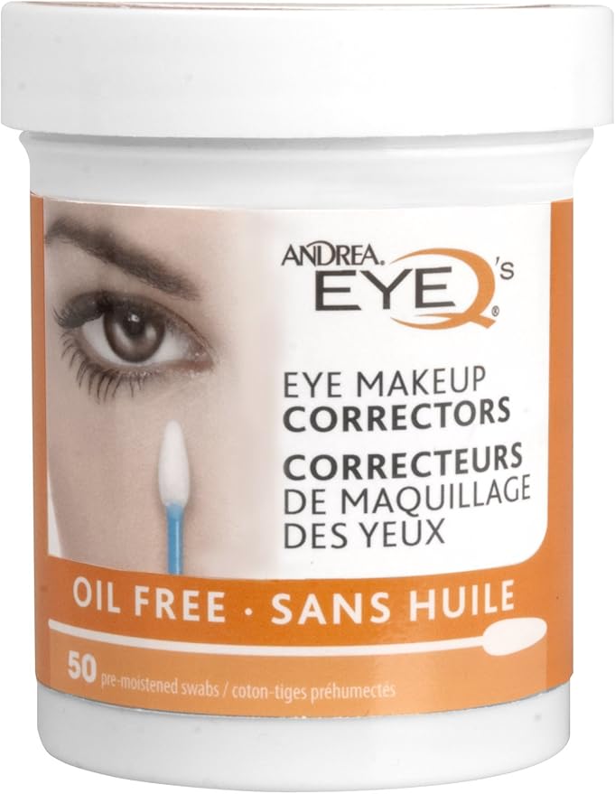 Andrea Eye Q's Eye Makeup Corrector Sticks, 50 Count (Pack of 1