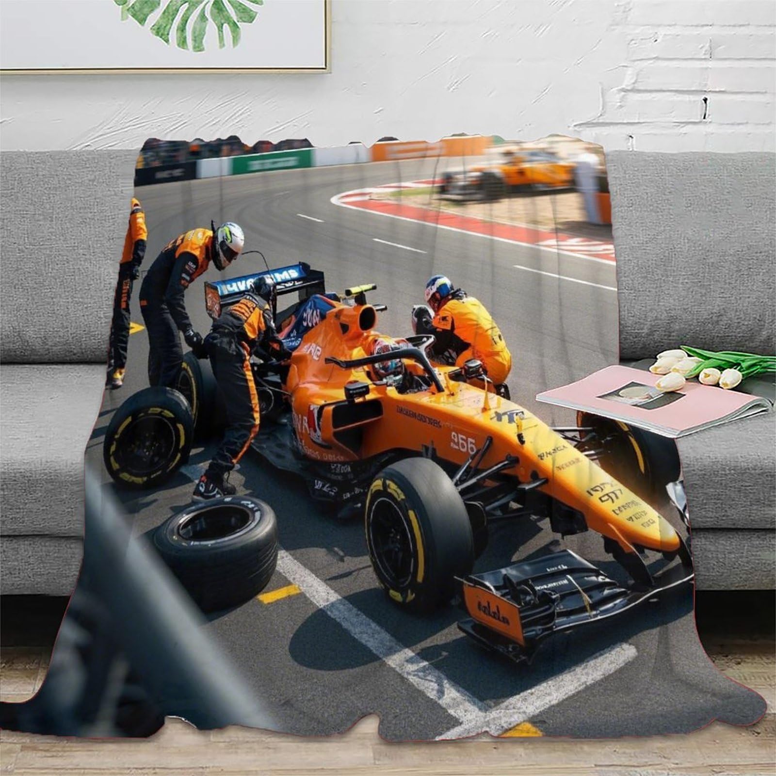 Ekstremalne dywany w stylu Formulaa Racing na sofy, miękkie i ciepłe dywany, odpowiednie na wszystkie pory roku do dekoracji wzoru pit stop 70x80 cali (180x200 cm)