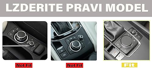 Miniatura 3 de Bling Media - Pomo de volumen para control de volumen, accesorio brillante para Mazda 3 (2019-2021), Mazda CX-30 (2020-2021) (medios grandes)