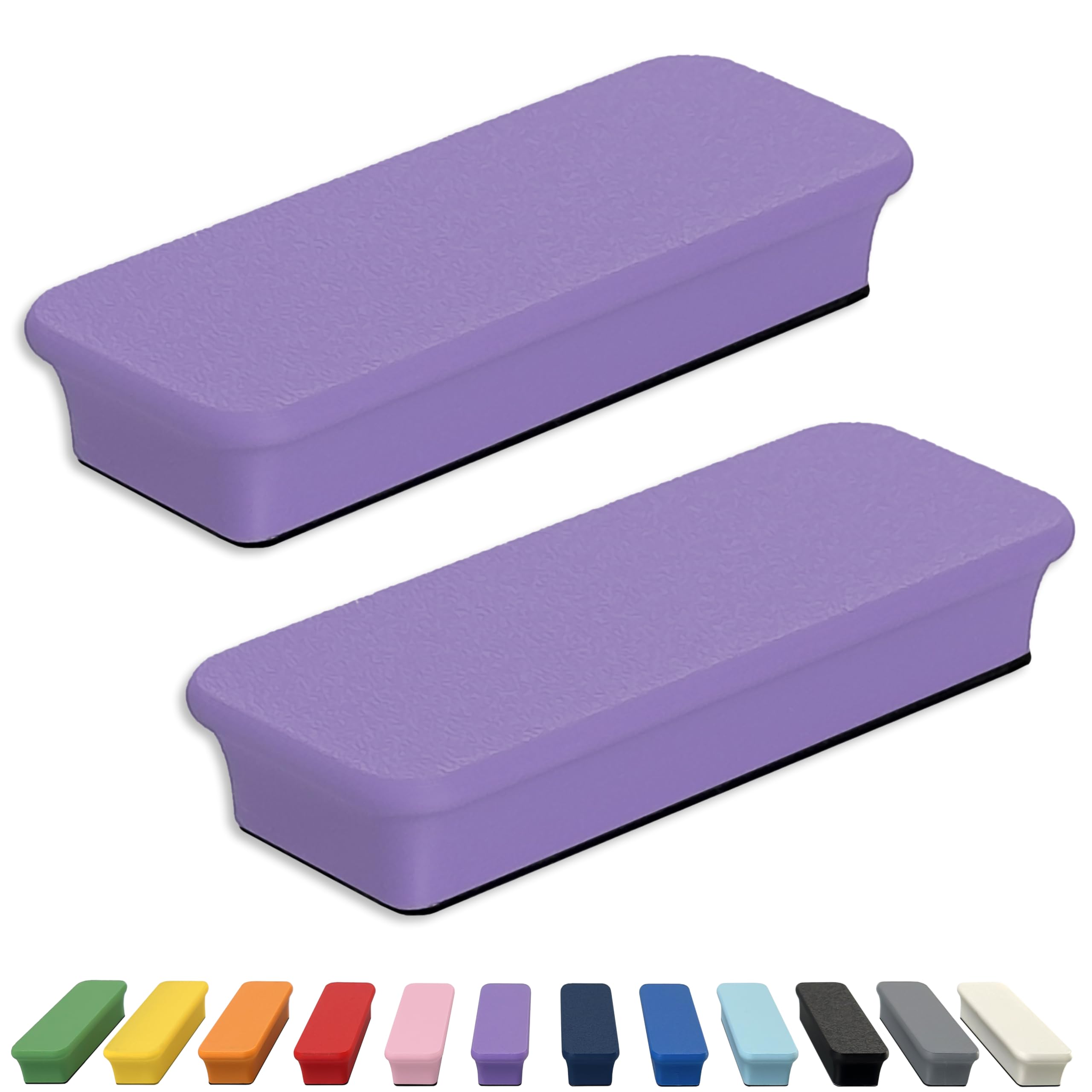 Glassboard Studio Mega Magnets - Neodymium - Heavy Duty, Colorful, Ergonomic, Ideal for Crafting, Quilting, and as Magnetic Knife Holders (2, Periwinkle Purple Bar) โ image 1