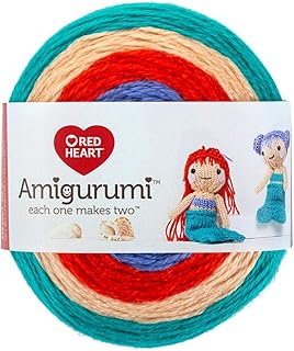 RED HEART E885. 9695Â  Amigurumi Yarn, Mermaid