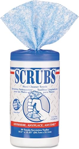 SCRUBS - Toallas limpiadoras de manos en un cubo, 30 toallascubo 42230