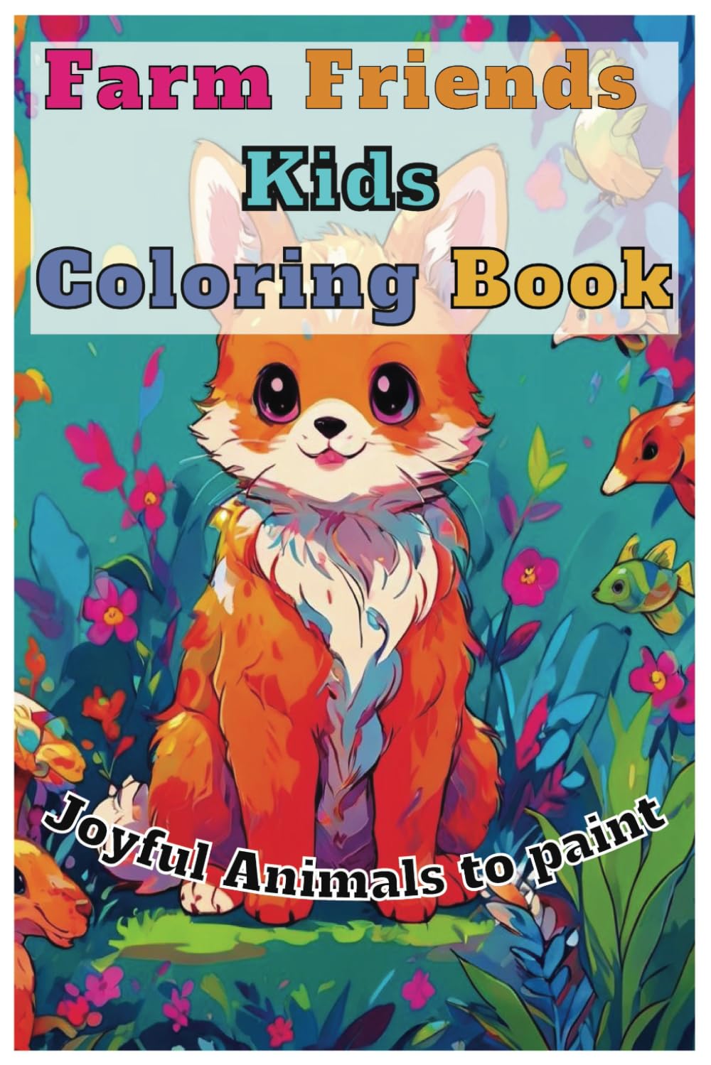 Farm Friends Coloring Book For Kids: Joyful Animals to paint