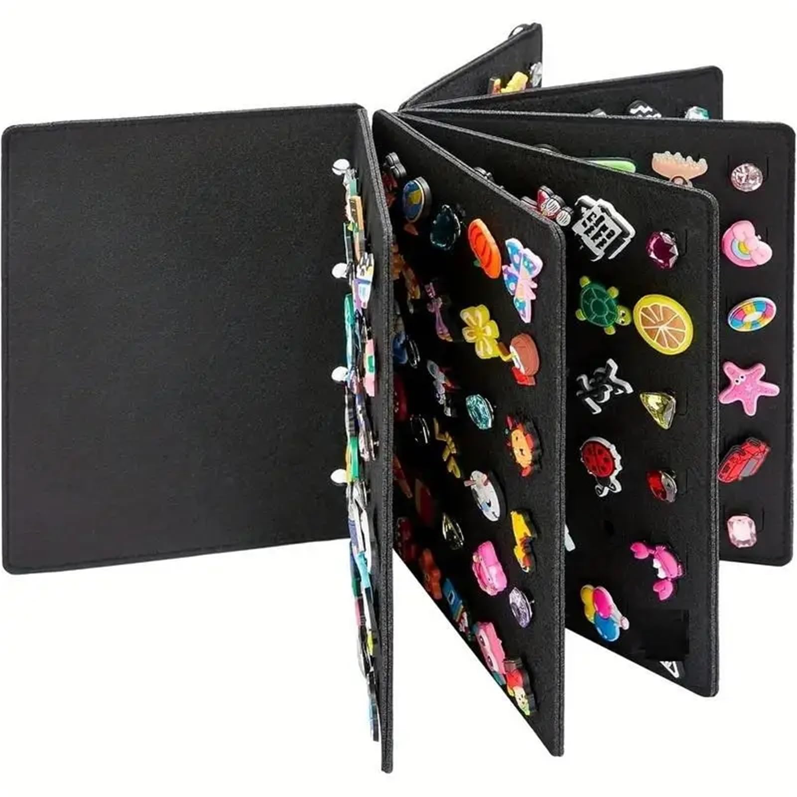 Livre de présentation pour broches et rangement badges noir 264 trous