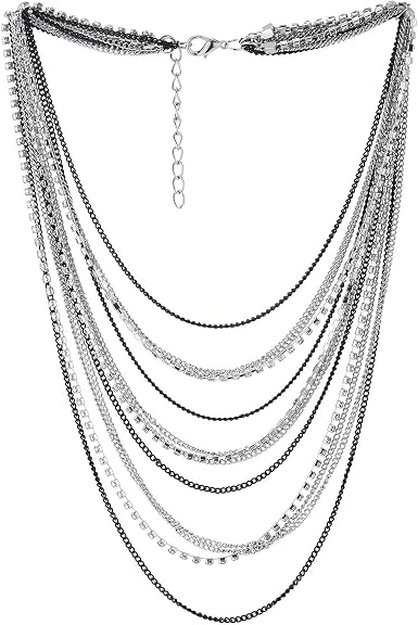 Chains Statement Collar Necklace 