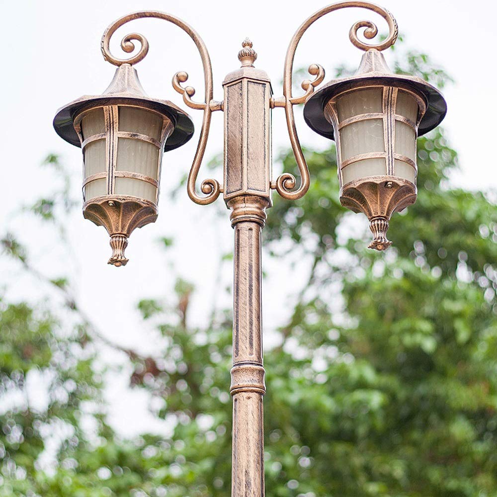 Outdoor Lamp Post Light with Waterproof IP56 Rating for Landscape Street and Garden Illumination (Bronze Height 2.35m)