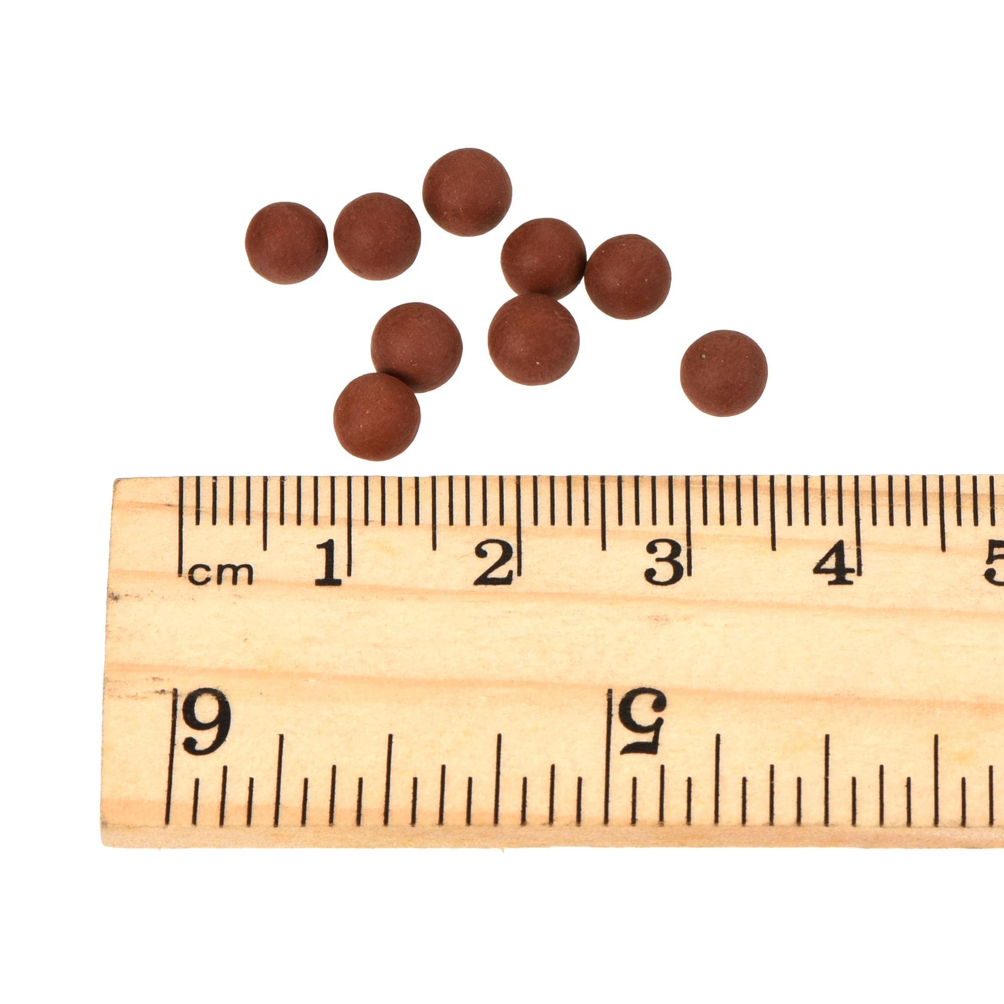 sourcing map Argile Galets 5-6mm 0.22 lbs Marron Jardinage Pot Boules pour Hydroponique Culture Vases Fournitures Bonsai Décoration