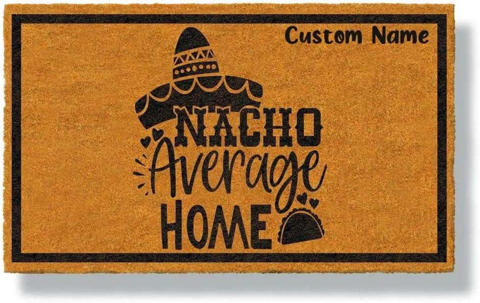 Nacho Everage Home Doormat, Mexican Hat Doormat, Funny