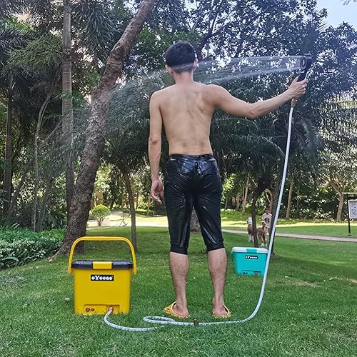 Miniatura 4 de Lavadora a presión portátil | Tanque de 5 galones | 255 PSI | Tiempo de funcionamiento de 45 minutos | Versátil para lavado de autos, baño de