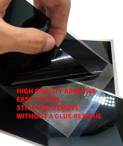 Miniatura 2 de Birllaid Hojas de regulador de intensidad estática, 6 x 3 x 3 pulgadas, calcomanías de bloqueo de luz para electrónica, tereftalato de polietileno,