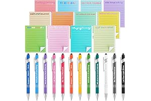 Yaomiao 24-Piece Inspirational Office Gift Set: Motivational Pens, Sticky Notes, and Notebooks...