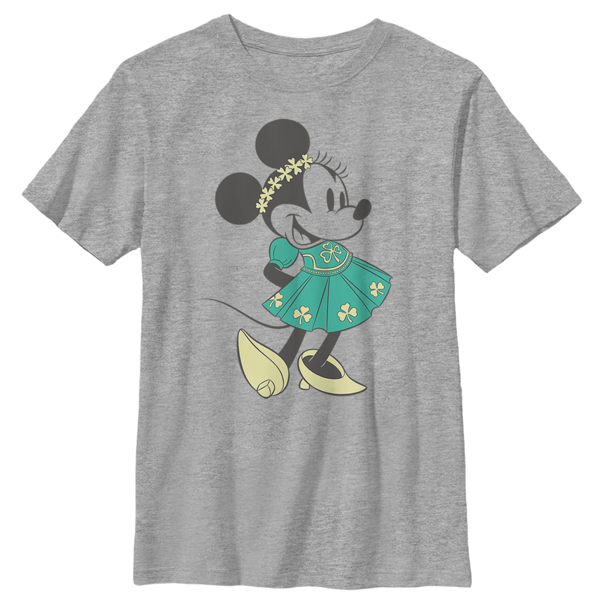 T-shirt Mickey Disney pour garçon en gris chiné taille L