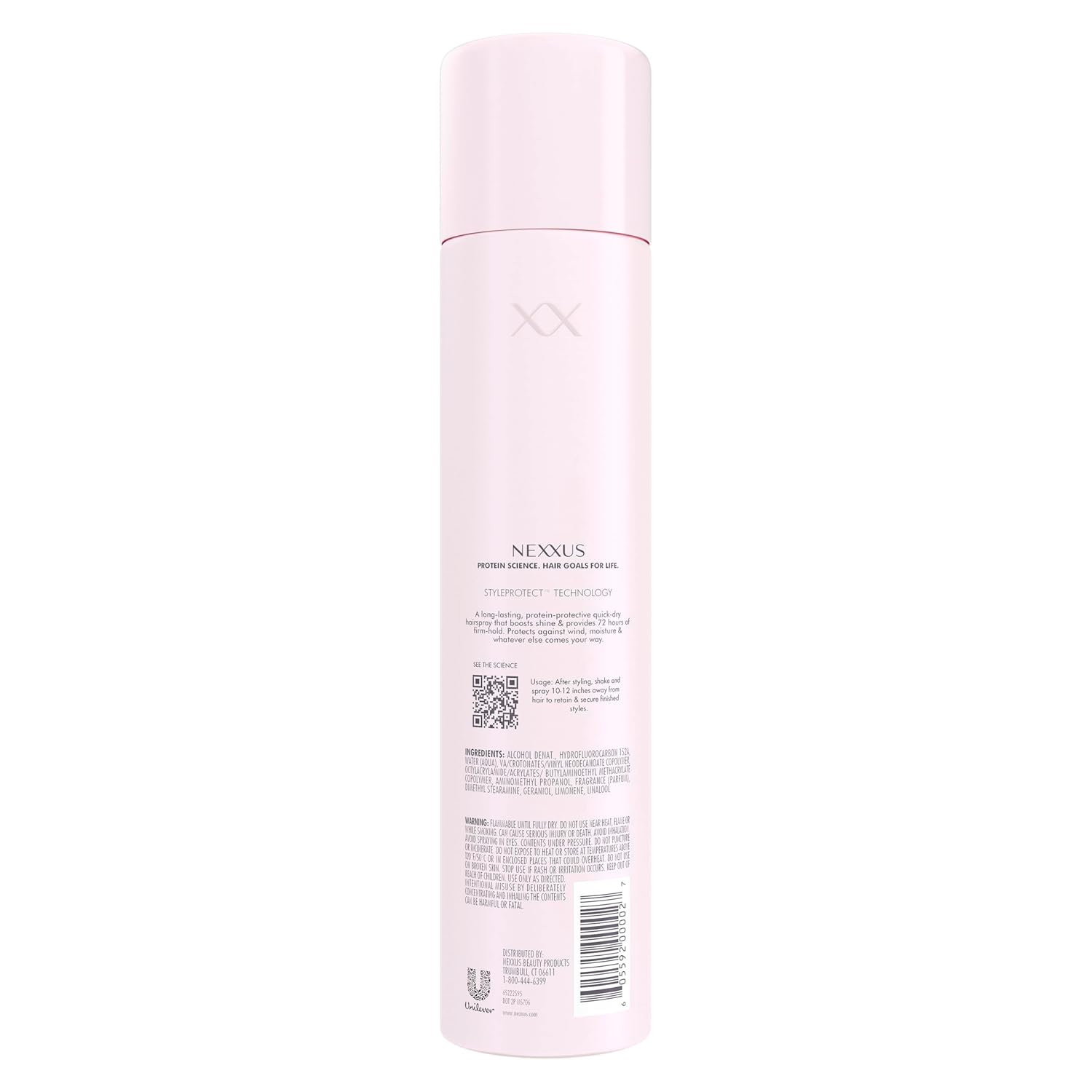 Nexxus Styling Spray Maxximum Finish Firm Hold Hairspray Powered by STYLEPROTECT Technology 10 oz | for Control, Hold, Hairspray, for Women, Hair Styling, Pink - Image 2