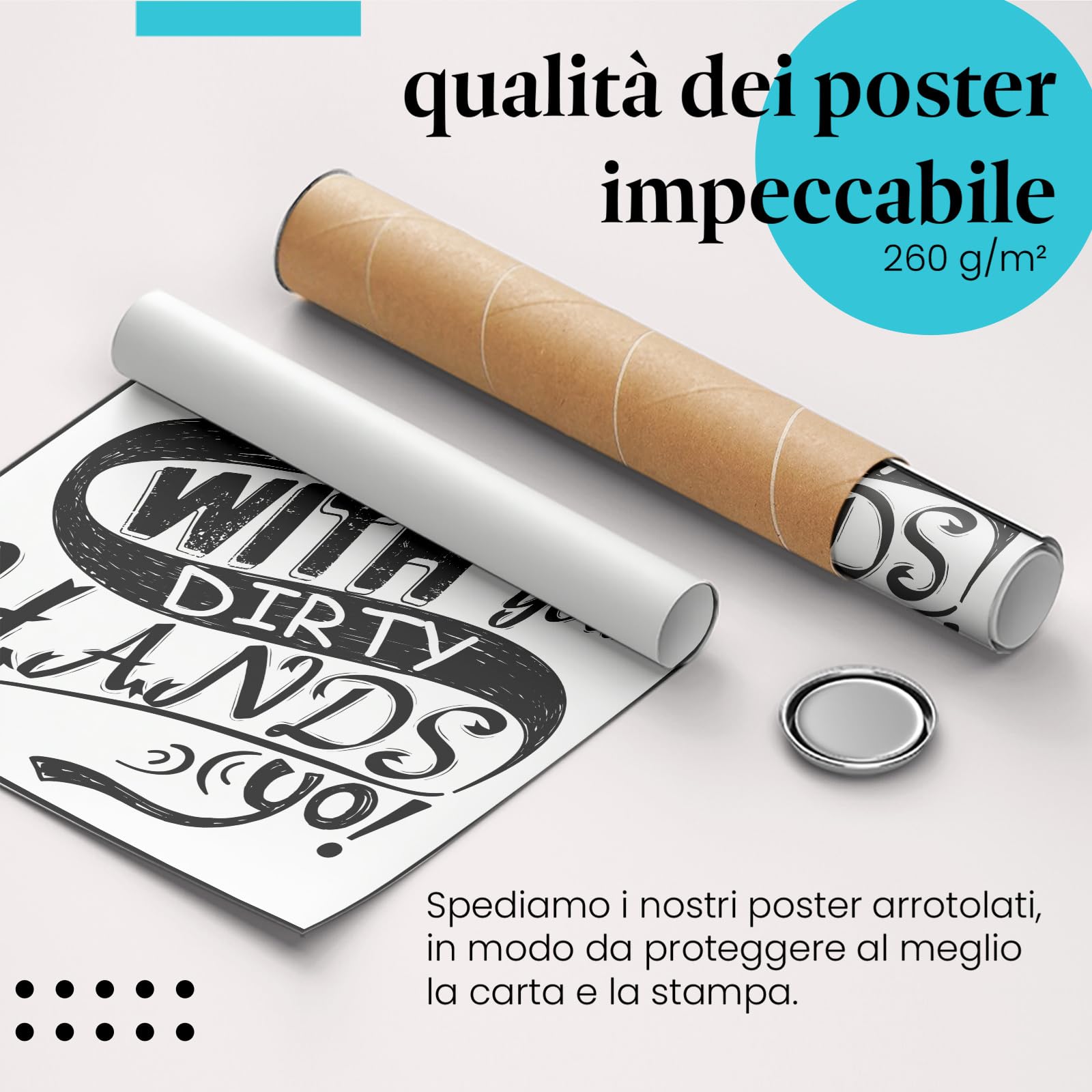 Postereck - 1974 - Poster, Dont Touch My Soul Scritta Retrò - Stampa con Scritta, Decorazione da Parete, Quadri, Ideen Regalo - Tela - 100,0 cm x 75,0 cm
