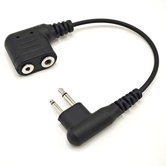 K1 to M1 Adapter Cable Compatible with BaoFeng BTECH UV-5R Kenwood 2-PIN Radios NX-1200 NX-1300 NX-P1200 to Motorola M