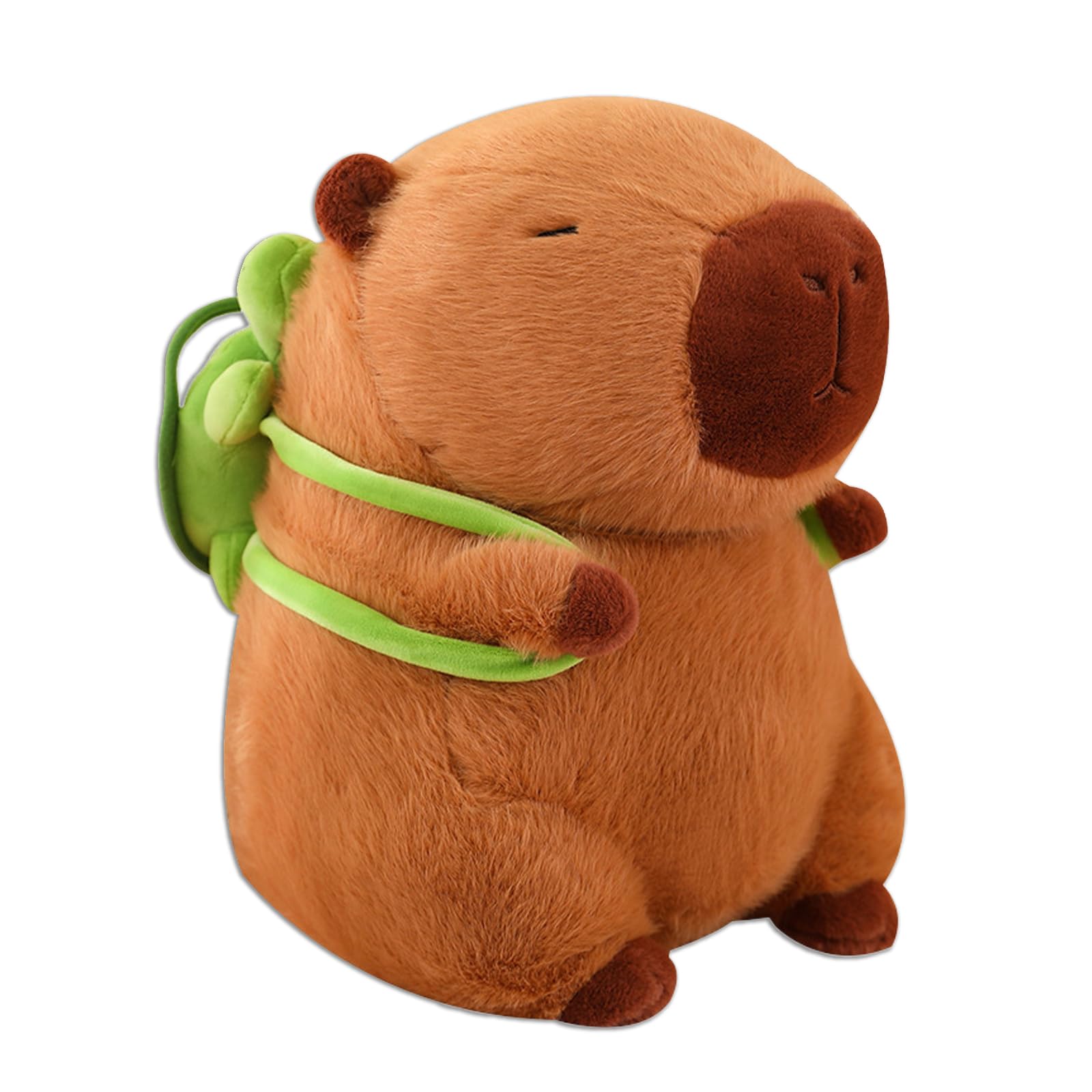 Capybara - Juguete de peluche de 25 cm, simulación de Capybara, de peluche con tortugas, bonito capybara, peluche de Capybara, con tortuga, muñecos de peluche Capybara, almohada regalo para niños y