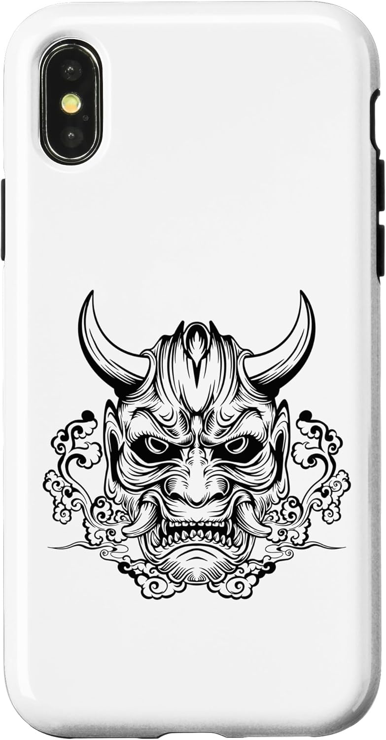 Hannya Oni Mask/ Japan Anime, Demon Warrior Mask, Case for iPhone 11