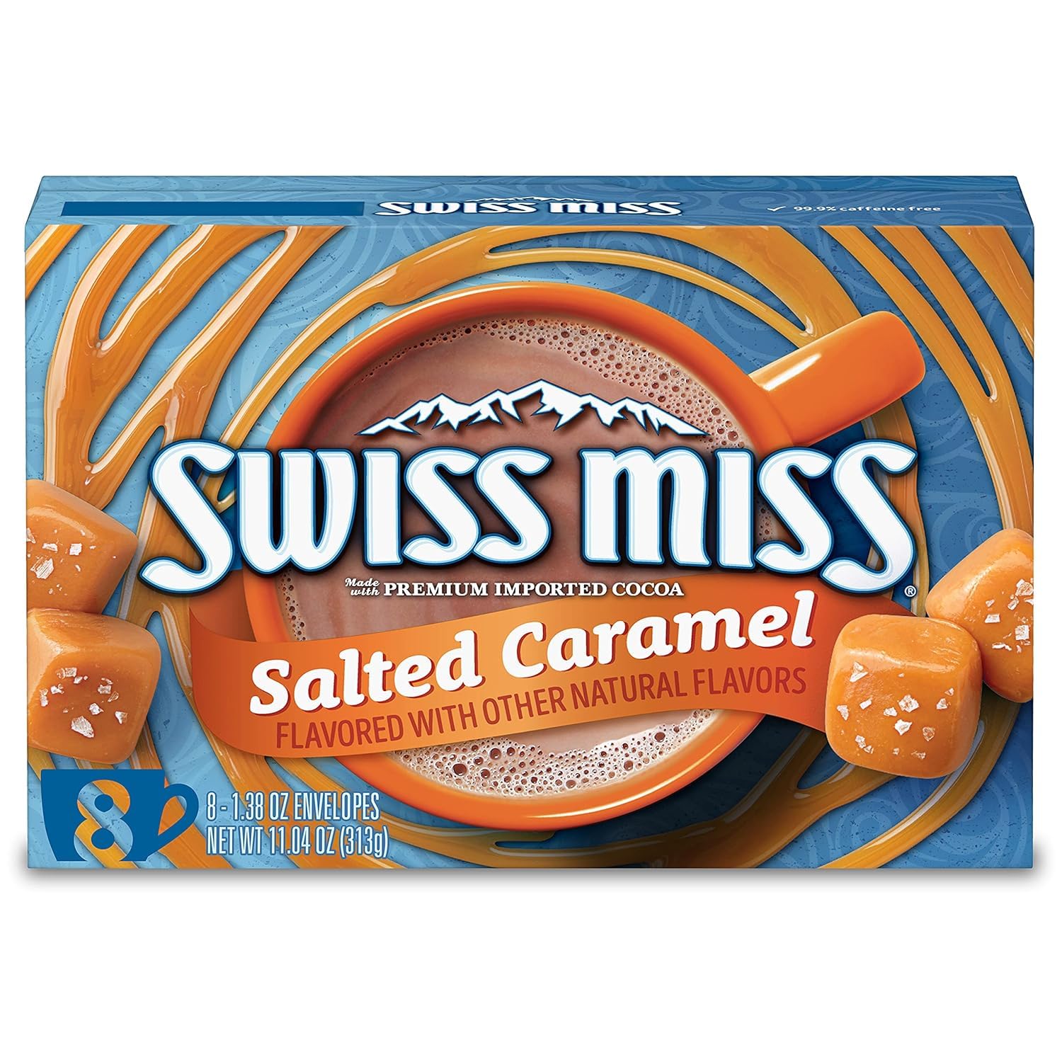 Swiss Miss Salted Caramel Flavored Hot Cocoa Mix, 8 Envelops