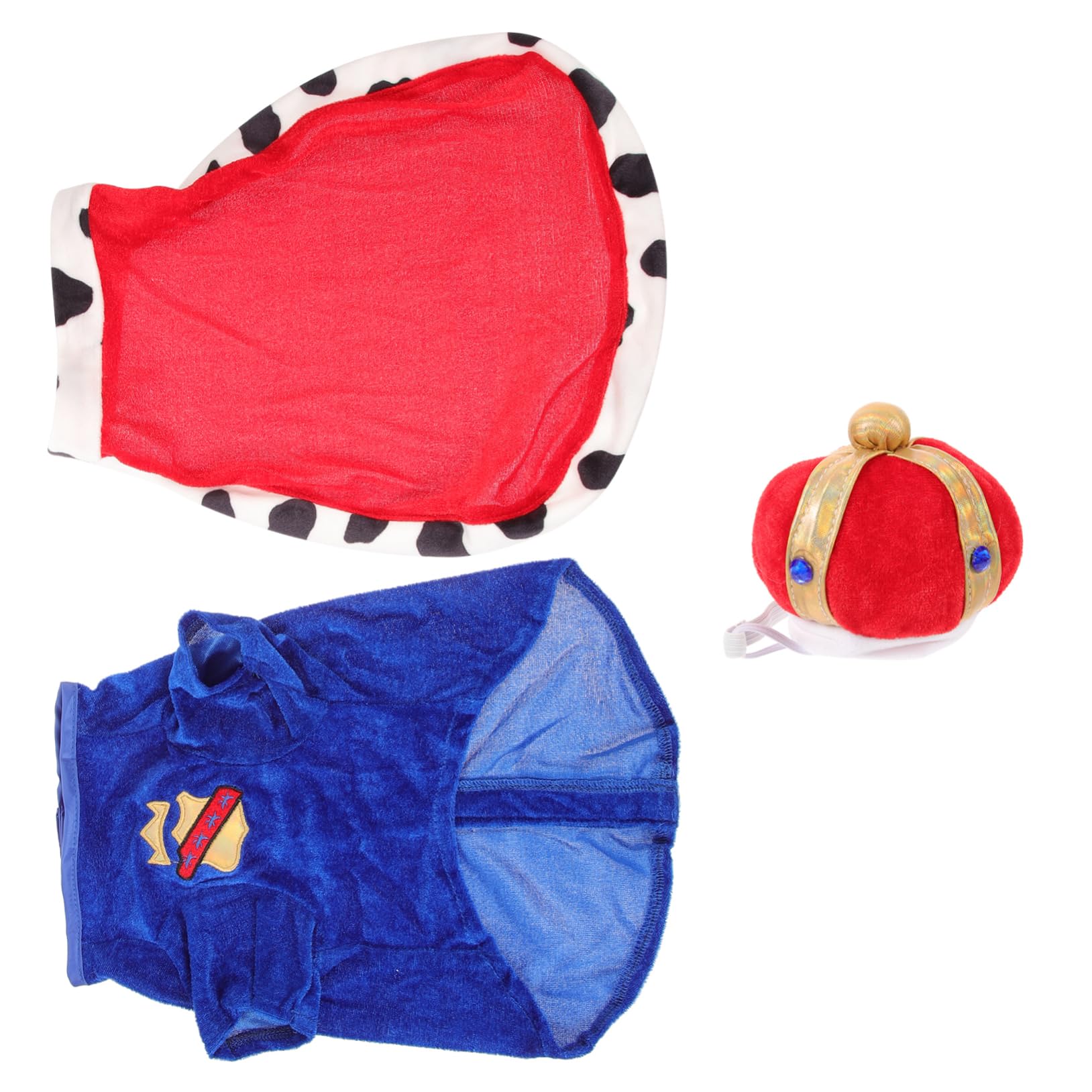 Sosoport 2sets Costumi Per Cani Con Mantello e Cappello Abbigliamento Per Animali Domestici Comodo e Leggero Adatto Per Festività e Foto