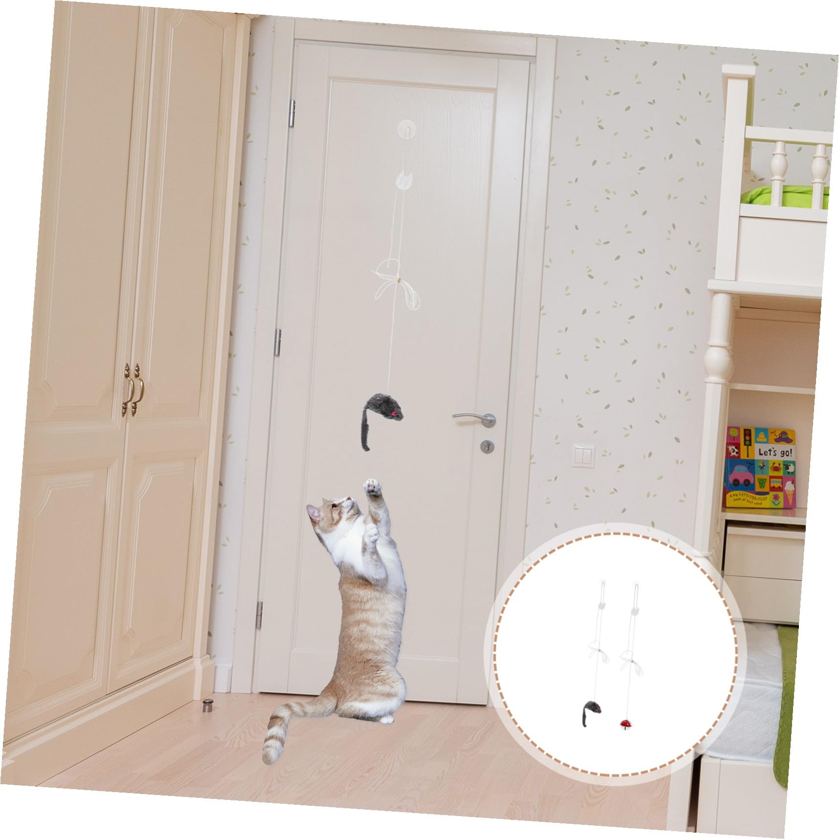 minkissy 10 Sets Katzenspielzeug Interaktives Katzenspielzeug Hängeseil Lustiges und Interessantes Katzenspielzeug für Hauskatzen Sicher und