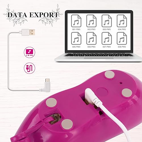 Miniatura 5 de UKBW Libro de invitados de audio, teléfono de boda, grabación de 32 G, mensaje de audio personalizado, interesante boca en forma de labio, libro de