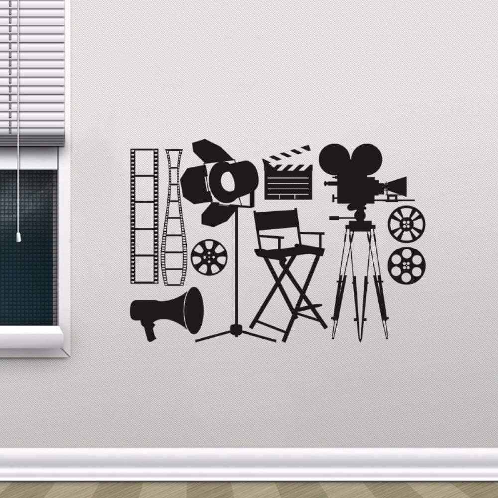 Wall Sticker Vinyl Camera Spot Light Wall Picture Film Cinema
