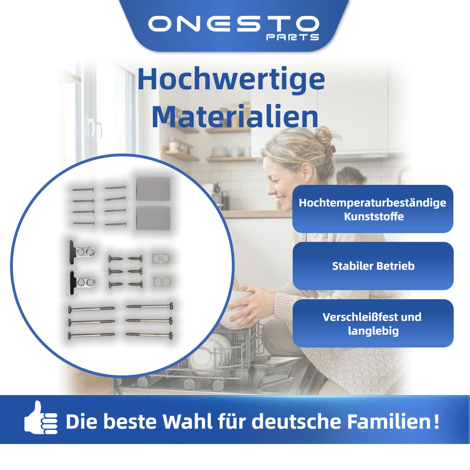 Spülmaschinentür Montagesatz Bosch 618833 00618833, Vollversenkbare Frontplatte Ersatz Kompatibel mit Neff Geschirrspülern