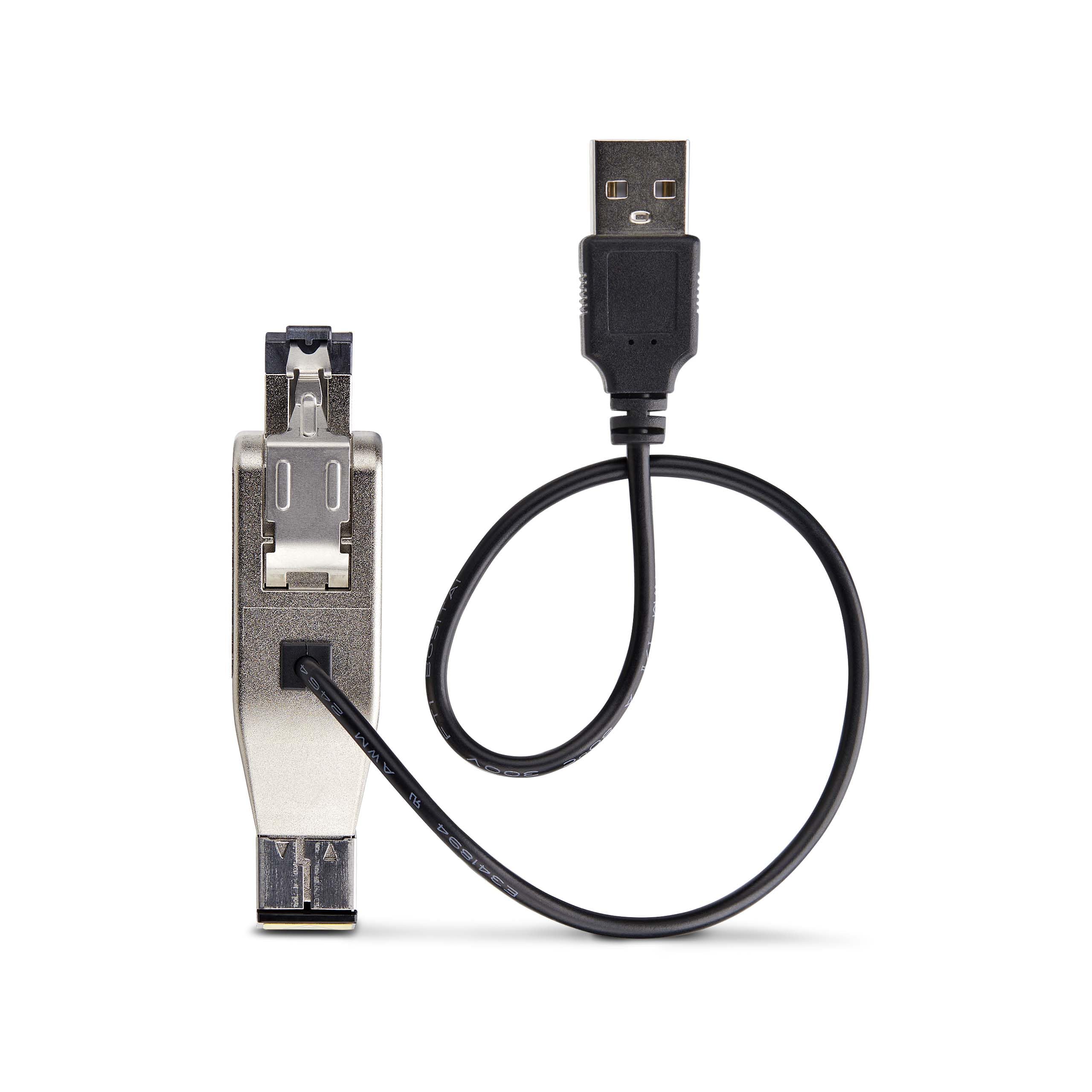 StarTech Gigabit Glasfaser auf RJ45 Konverter, USB (D01ML55U-FIBER-MEDIA) | LWL Kupfer Umsetzer, Dongle, Singlemode, Multimode, Ethernet, Medienkonverter