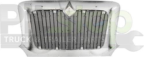 Miniatura 2 de PitStopTruckParts International TranStar 8600 2008-2018 - Rejilla de radiador frontal cromada con pantalla de insectos 3556409C95