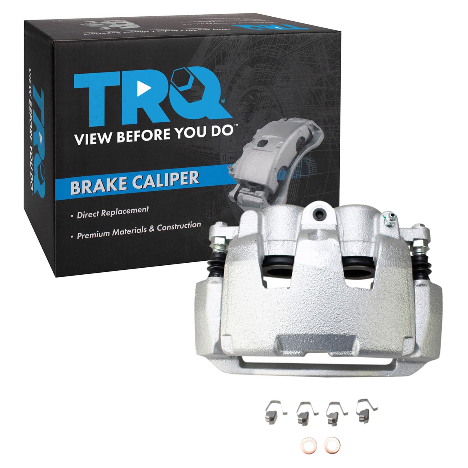 TRQ Front Left Right Brake Caliper w/Bracket Driver Passenger Side