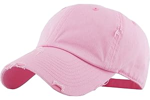 Vintage Distressed Light Pink Dad Cap