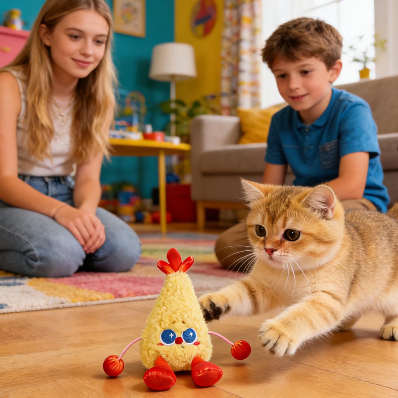 Interaktives Katzenspielzeug Frittierte Leckerbissen Kätzchen-Spielzeug