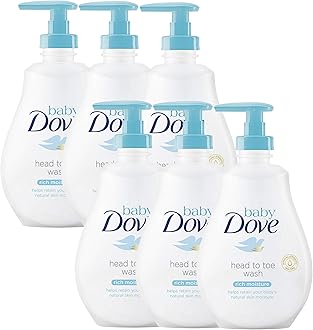 Dove Baby Head to Toe Body Wash Rich Moisture - 6 Packs x 13.52 FL.Oz / 400 ml