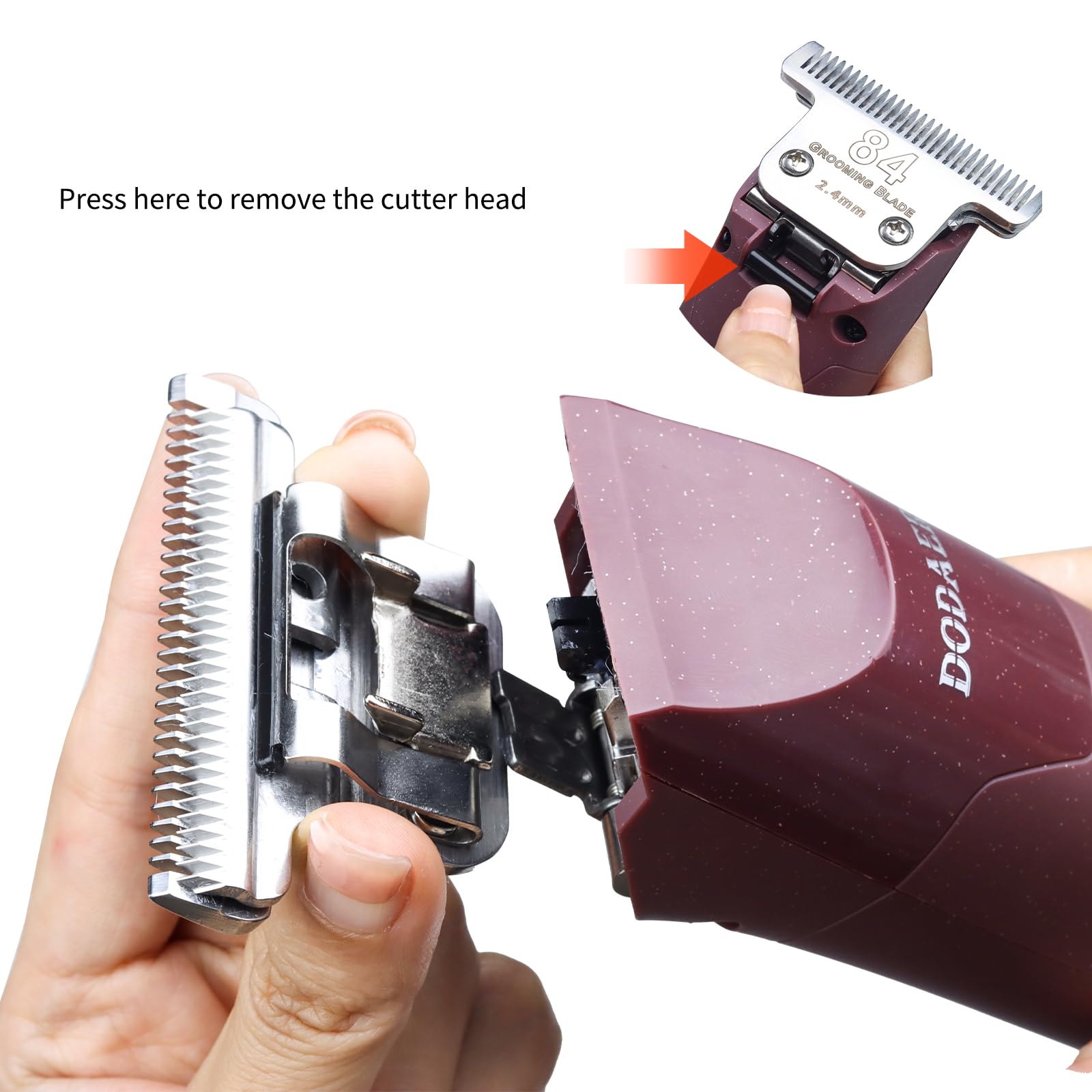 Professional Grooming Electric Corded 2-Speed Horse Clipper with Detachable Blade, Cool & Quiet Running Design - Image 3