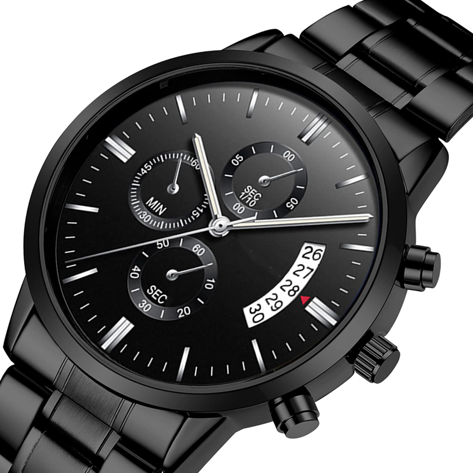Nicoone Orologio Analogico Al Quarzo Da Uomo,Impermeabile Orologi Polso Decorativo Cronografo Numeri Arabi Quarzo Orologi Uomo Acciaio Classico