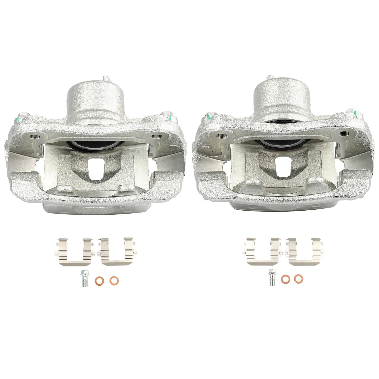 SCITOO Front Driver &amp; Passenger Disc Brake Calipers 19B7156 19B7157 | Fit For Kia For Soul 2014 2015 2016 2017 2018 2019,With Bracket 2PCS, Direct-fit