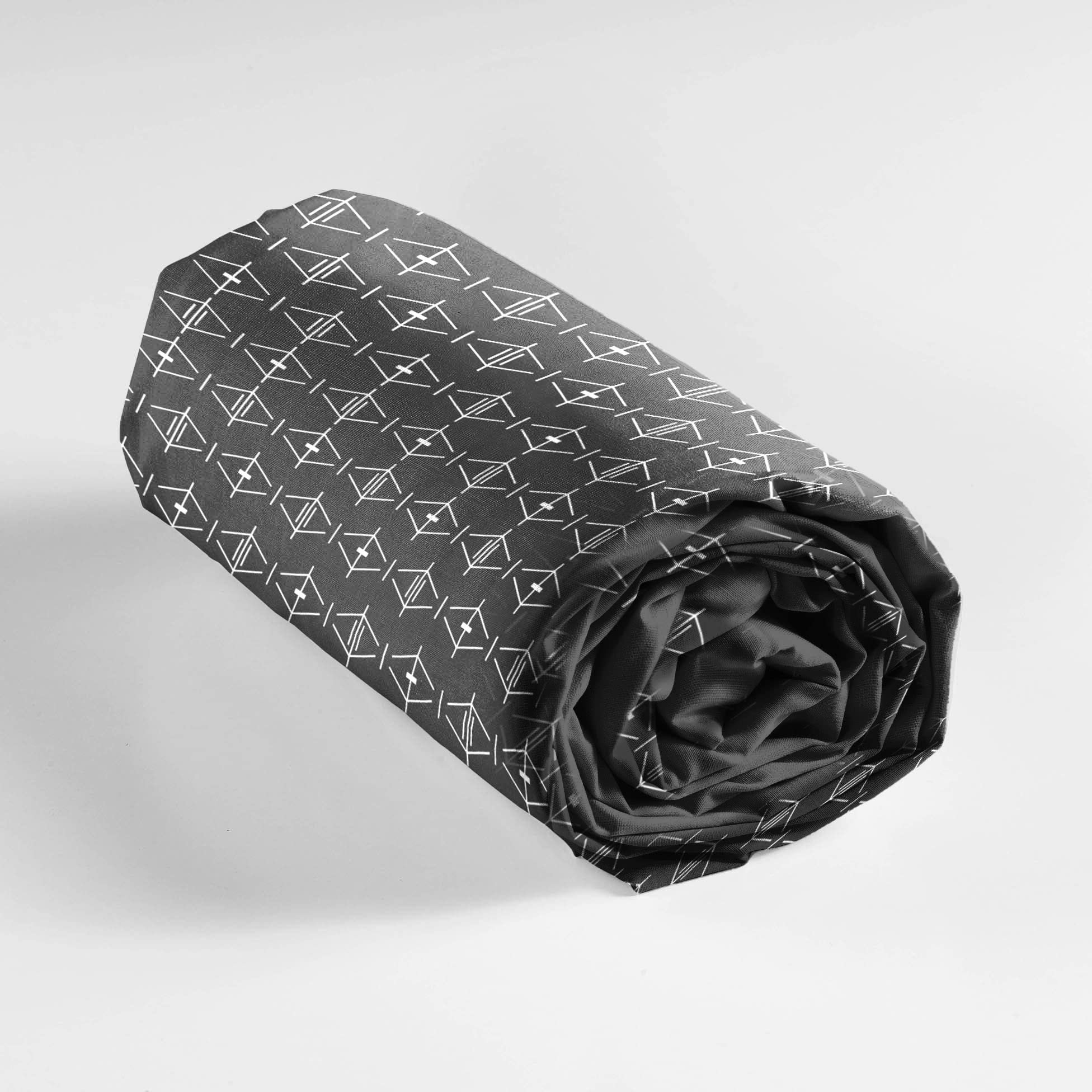 douceur d'intérieur, Aristide Fitted Sheet (140 x 190 cm) Anthracite 100% Cotton, Charcoal - Image 4