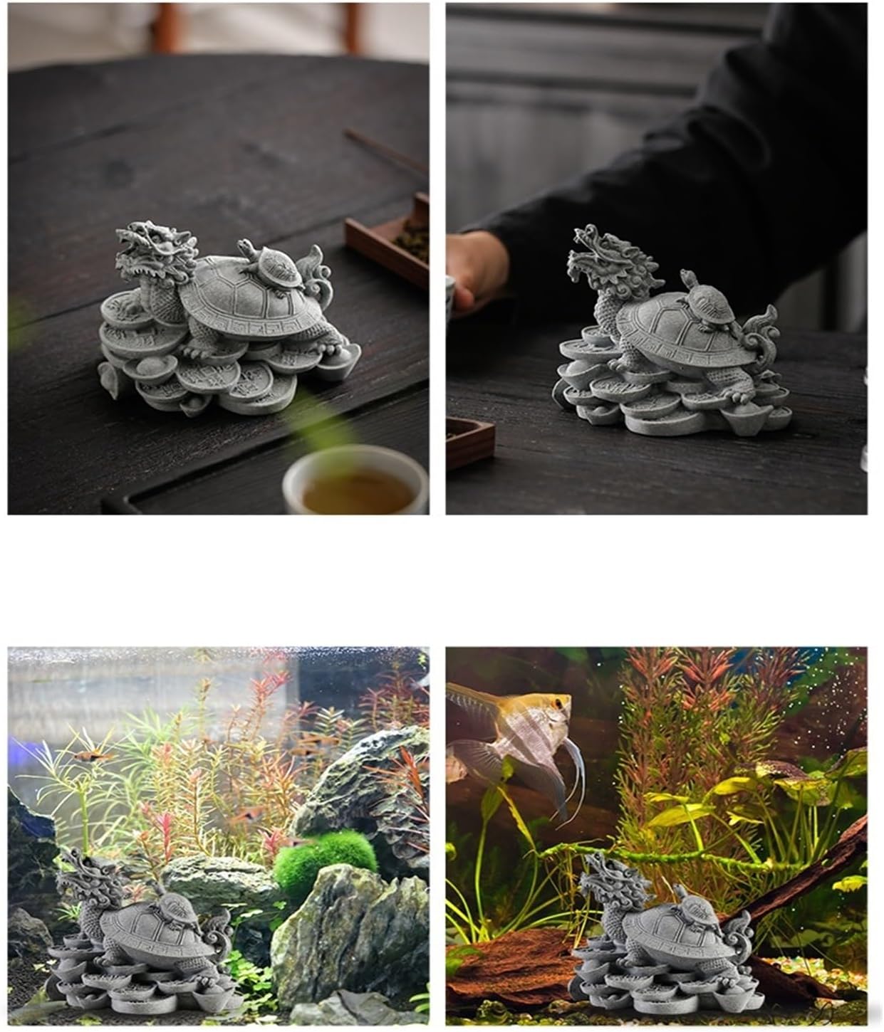 ULTRAWAVE Sculpture Creative Ornaments Fish Tank Landscaping Office Desktop Entrance Hall Decoration Chinese Tea Pet Desktop Decorations