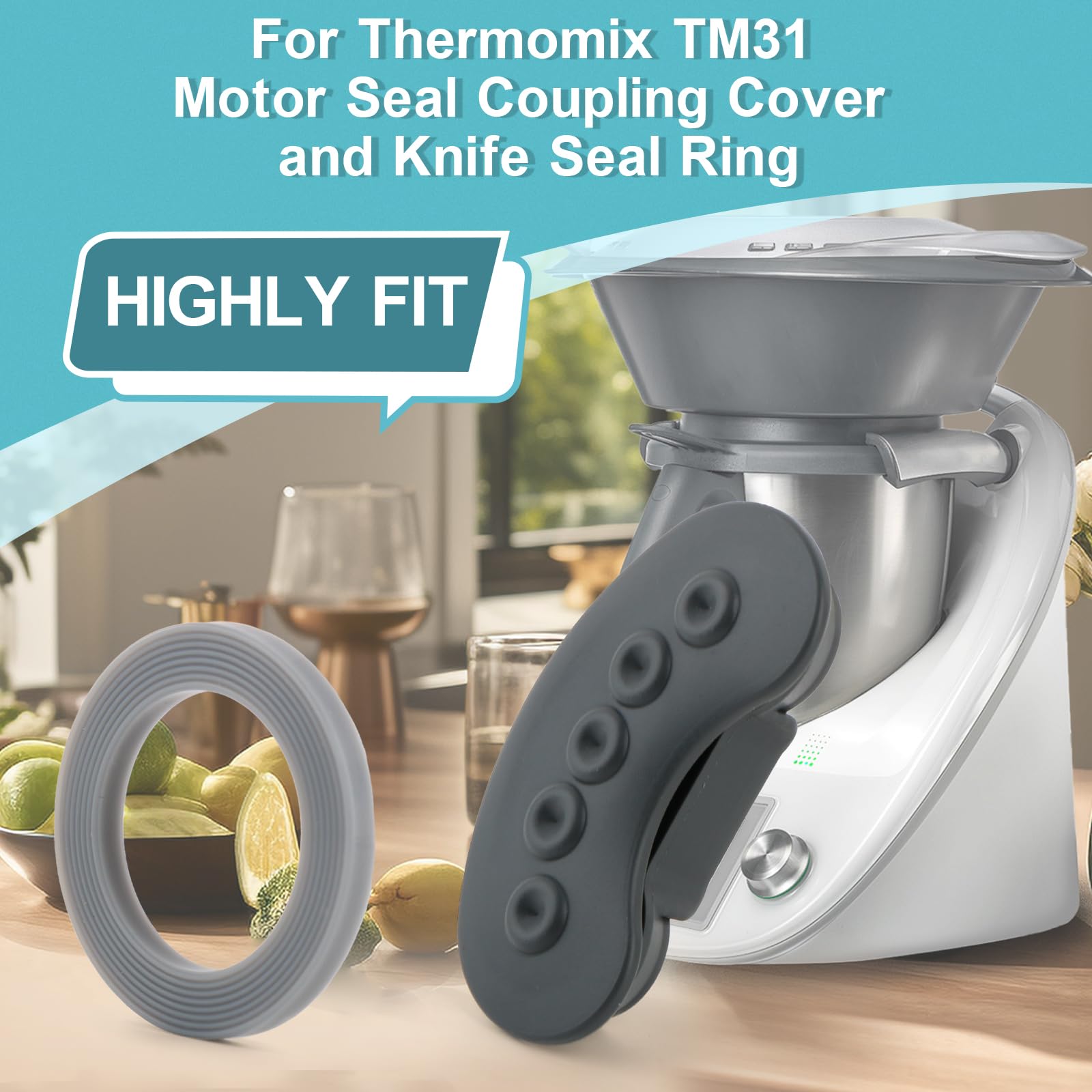 Junta Goma Thermomix Tm31 Junta Para Tapa De Thermomix TM31 MIRTUX