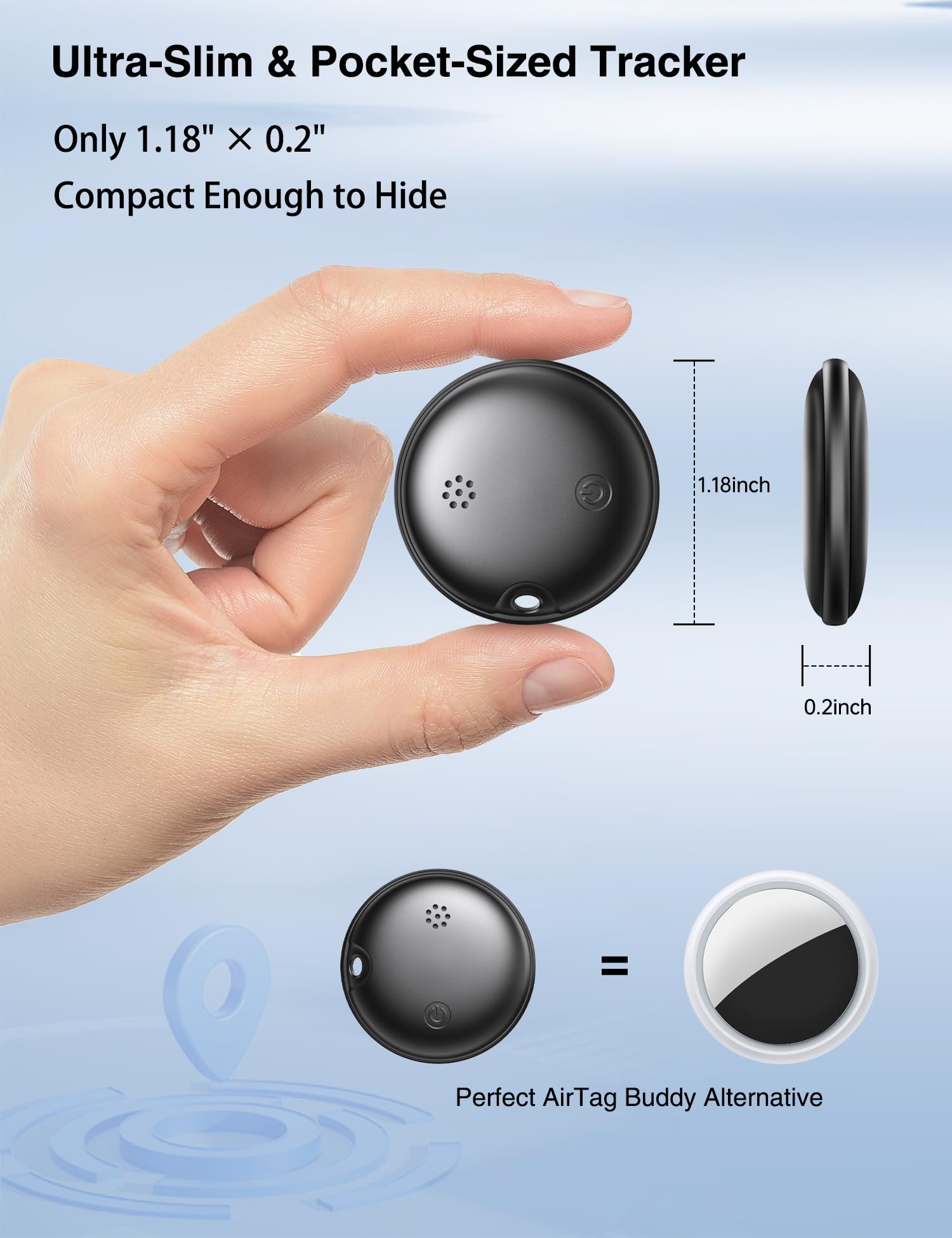 Tag Tracker per Android e iOS, Key Finder Smart Tracker Tag – Confezione da 2