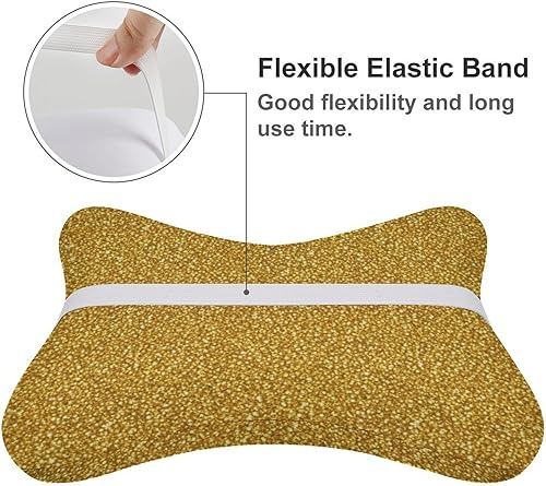 Miniatura 3 de Almohada para reposacabezas para asiento de automóvil, 2 piezas de espuma viscoelástica para aliviar el dolor de cuello, compatible con hermoso