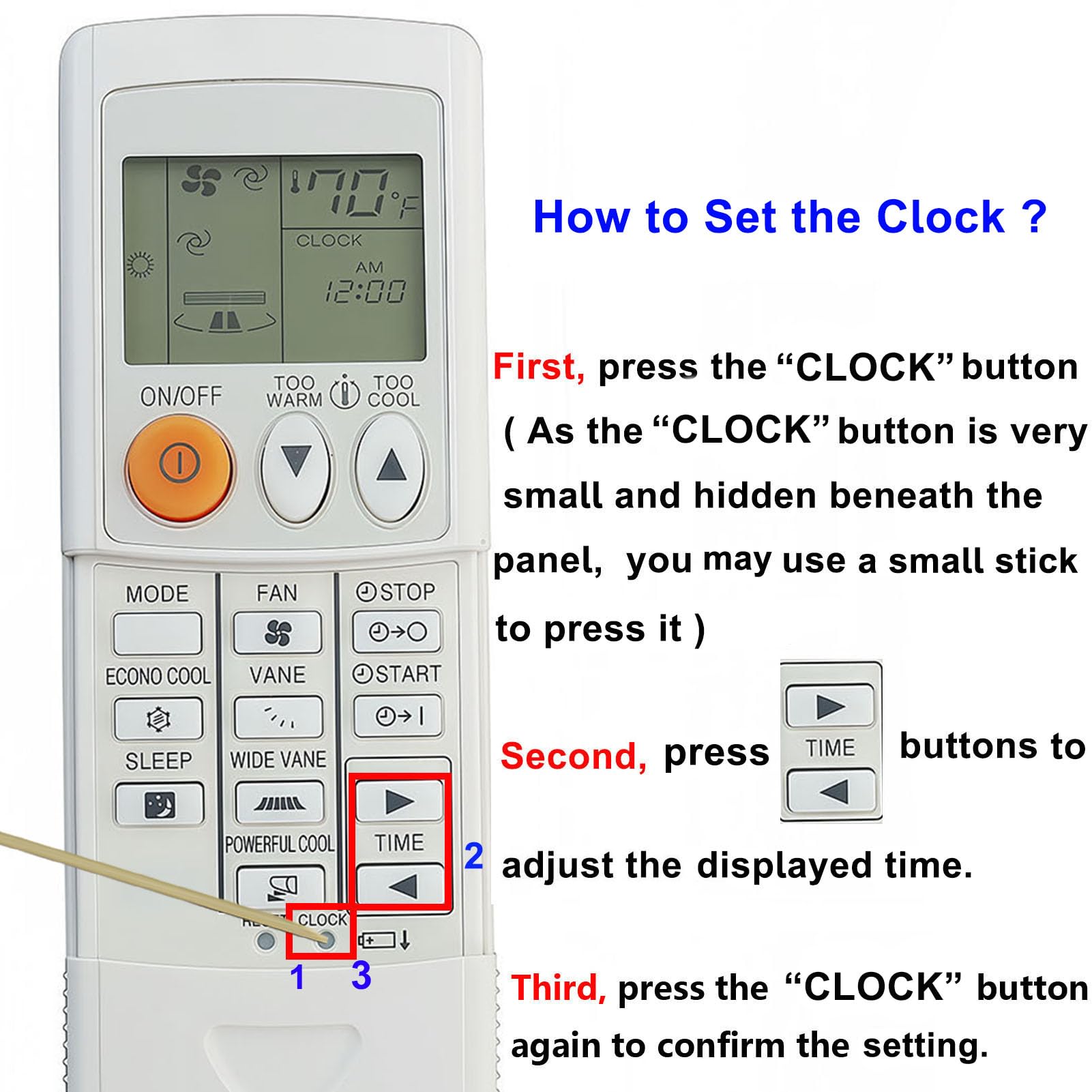 Amazon.com: Replacement Remote Control for Mitsubishi Electric Mr