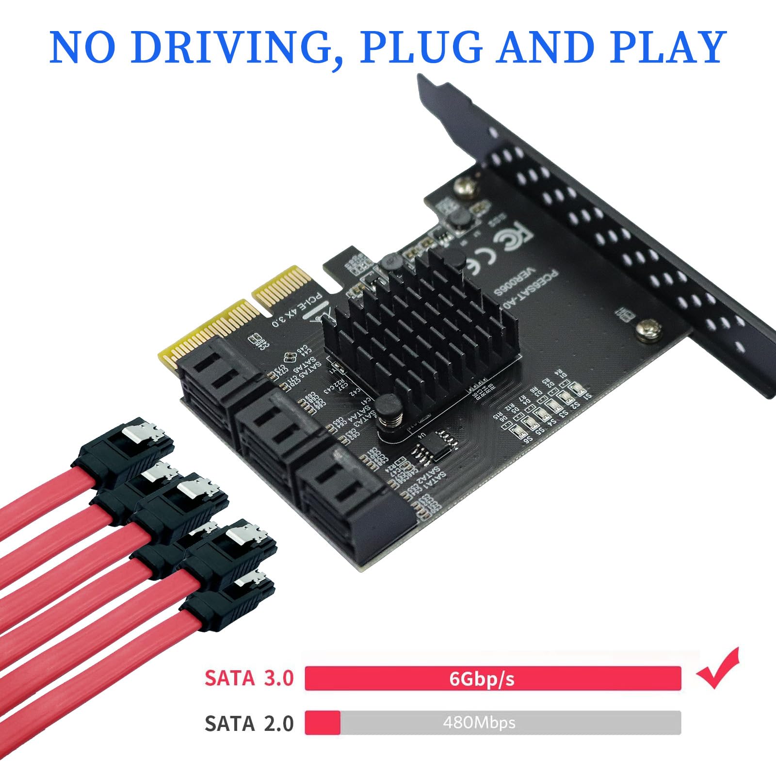 20ポート　sata 増設　拡張　SATA 6Gbps PCIe 拡張カード Amazon.co.jp: PCIe SATA拡張カード 6ポート 6Gbps対応/PCIe 3.0 x4