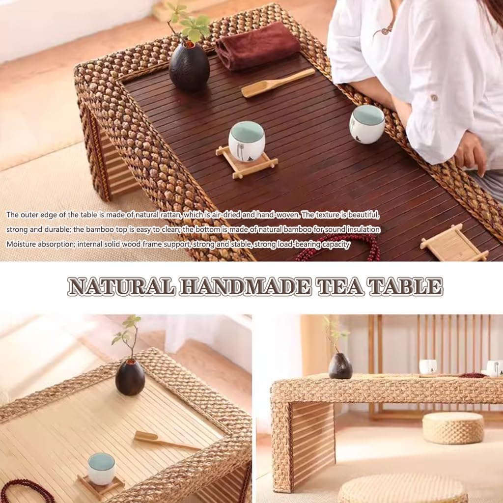 Tavolino Rattan Tavolo In Vimini Intrecciato A Mano Con Base In