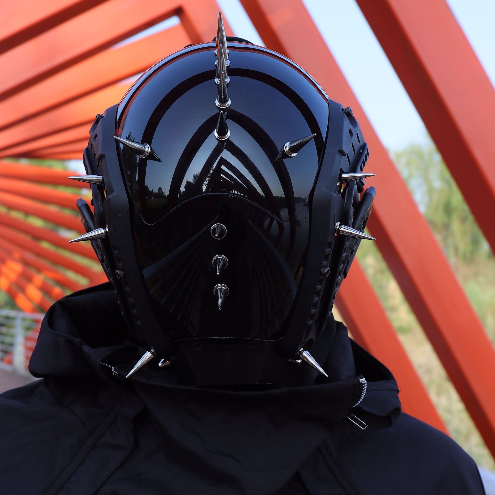 Amazon.com: TeShoarud Rock N Roll Cyber Cosplay Mask for Men
