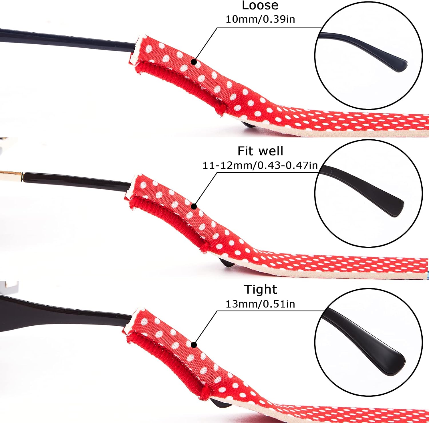 TRIUMPH VISION Floating Sunglasses Strap Float Glasses Eyewear Retainer 3PK image 5