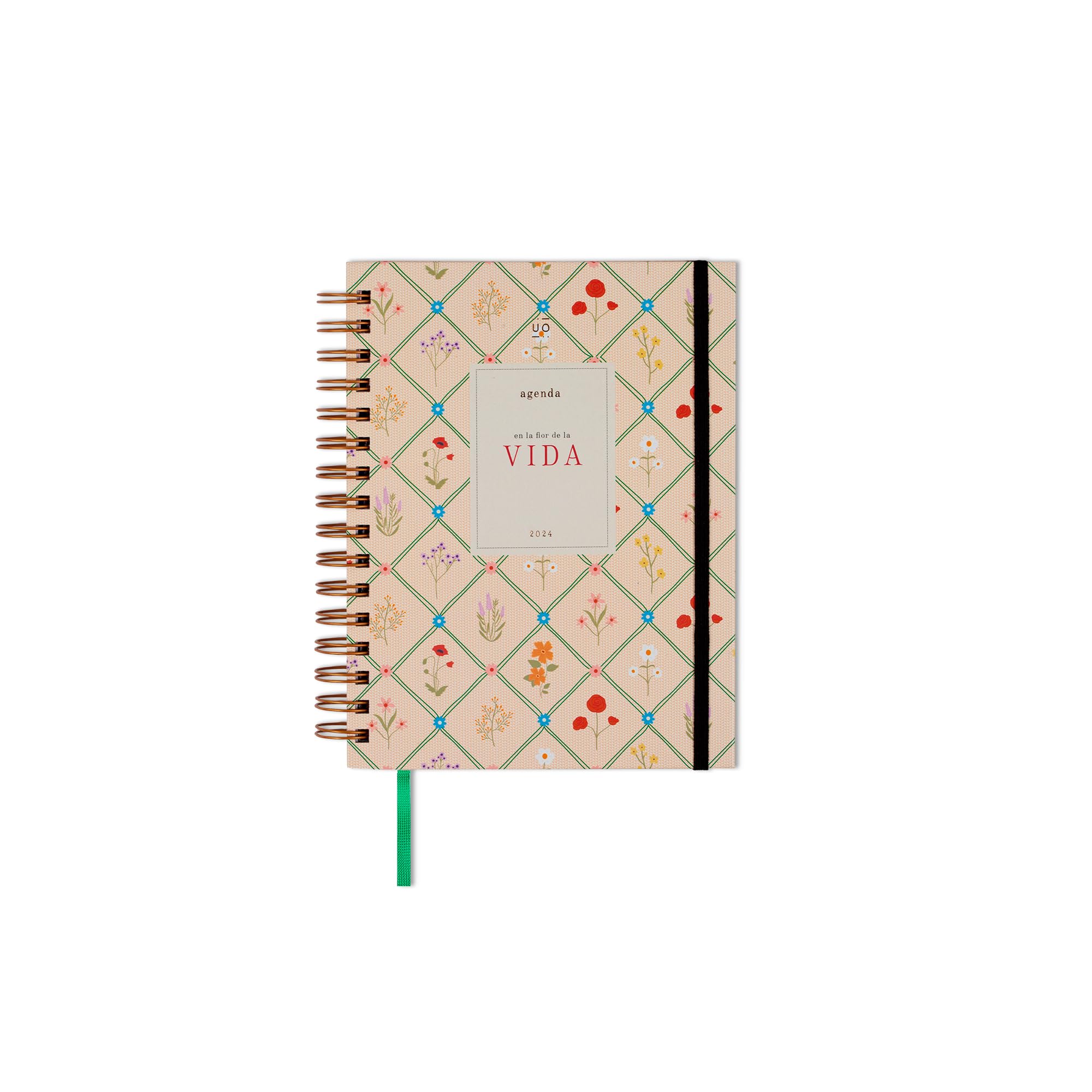 UO Annual Diary In the Flower of Life Day Page: Starts in January 2024 and ends in December 2024, Hardcover