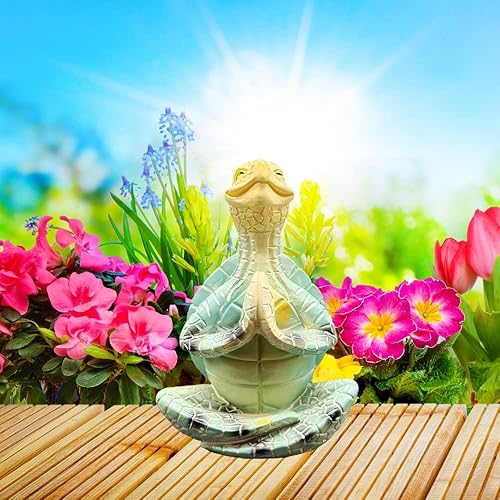 Miniatura 5 de Figuras de tortuga, decoración de yoga, meditación, decoración de tortuga marina, jardín, patio, granja, cocina, estante de cocina, decoración del